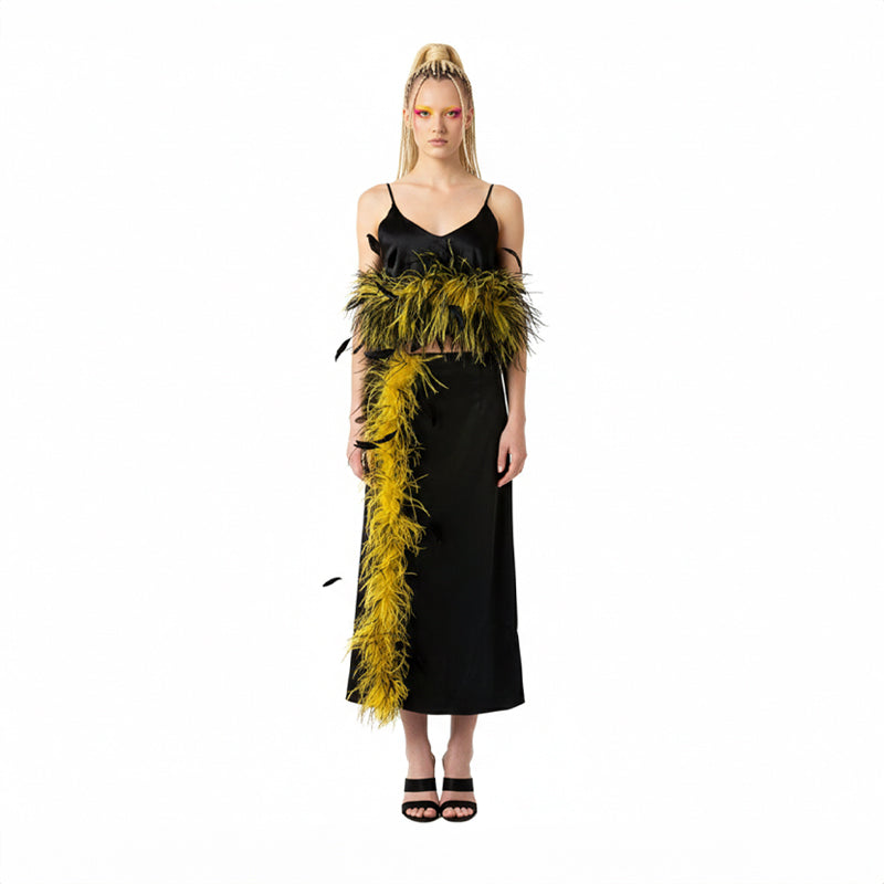 Feather Camisole Top