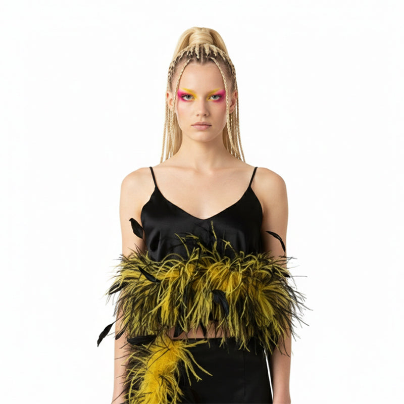 Feather Camisole Top