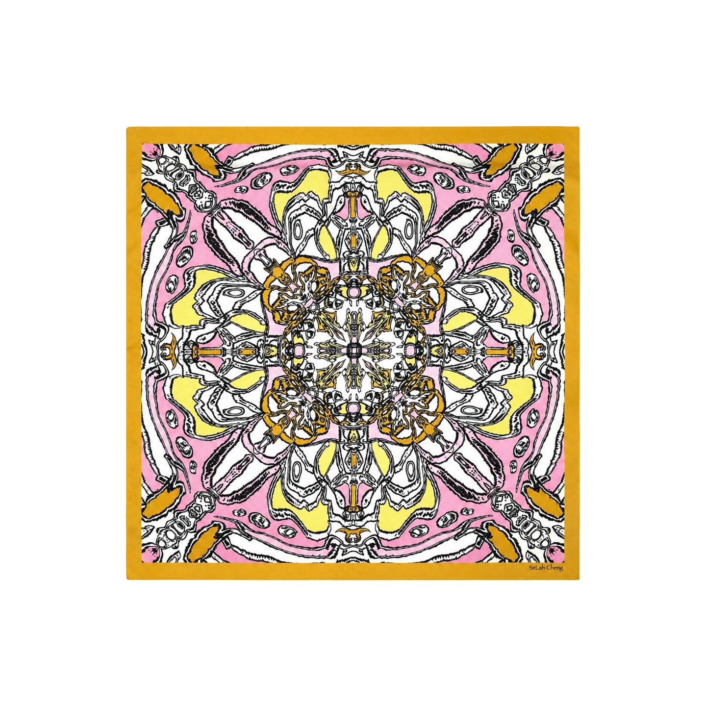 Mirrored Reverie Silk Scarf