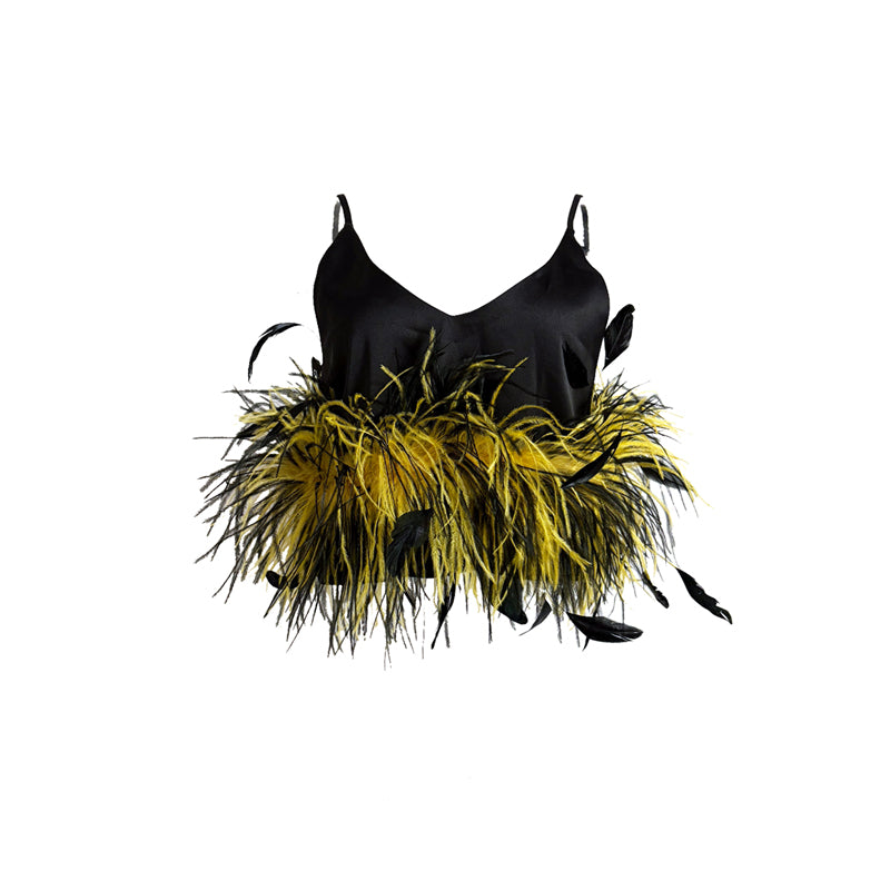 Feather Camisole Top