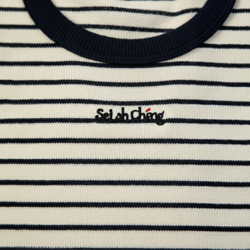 Breton Stripe Ribbed Tank Top