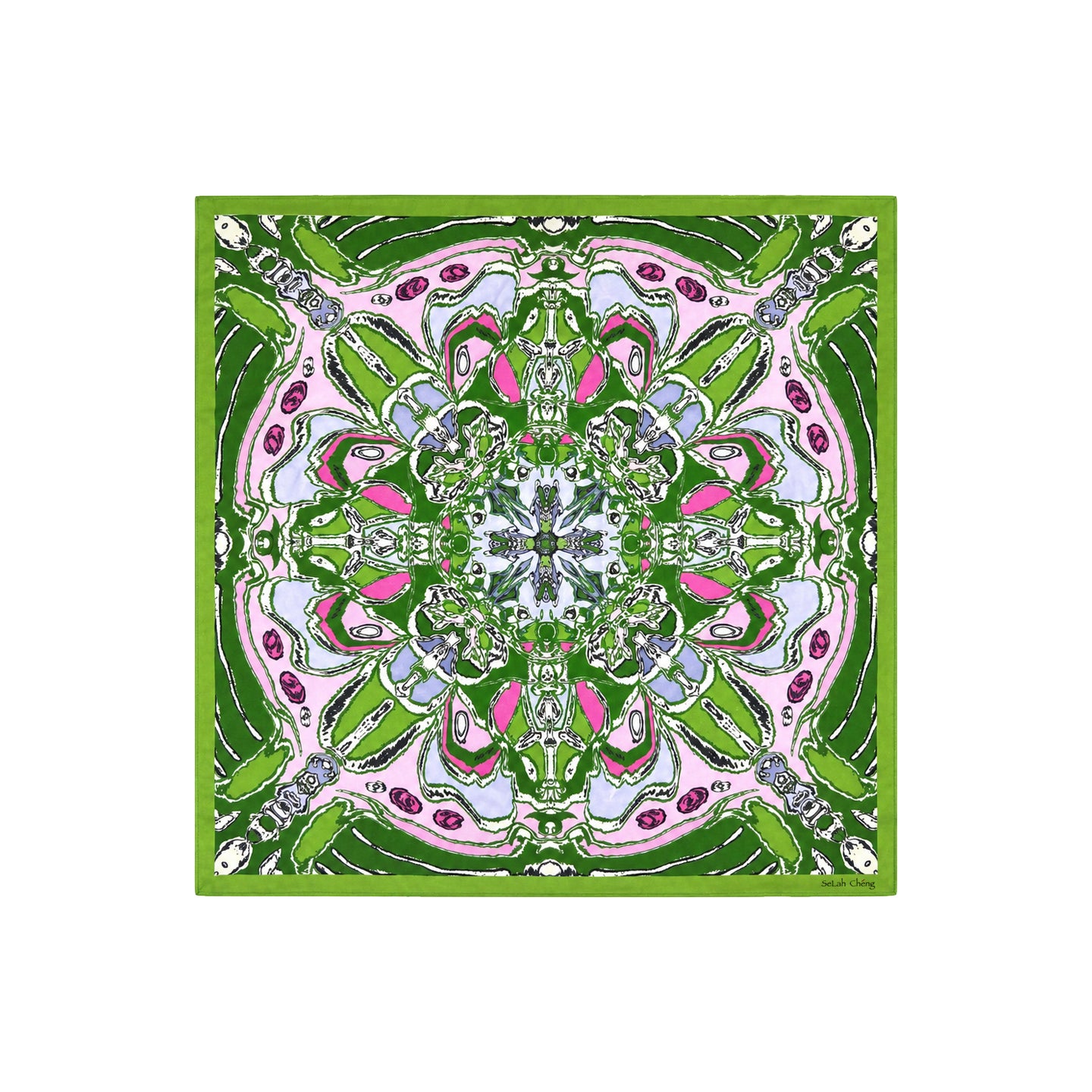 Mirrored Reverie Silk Scarf