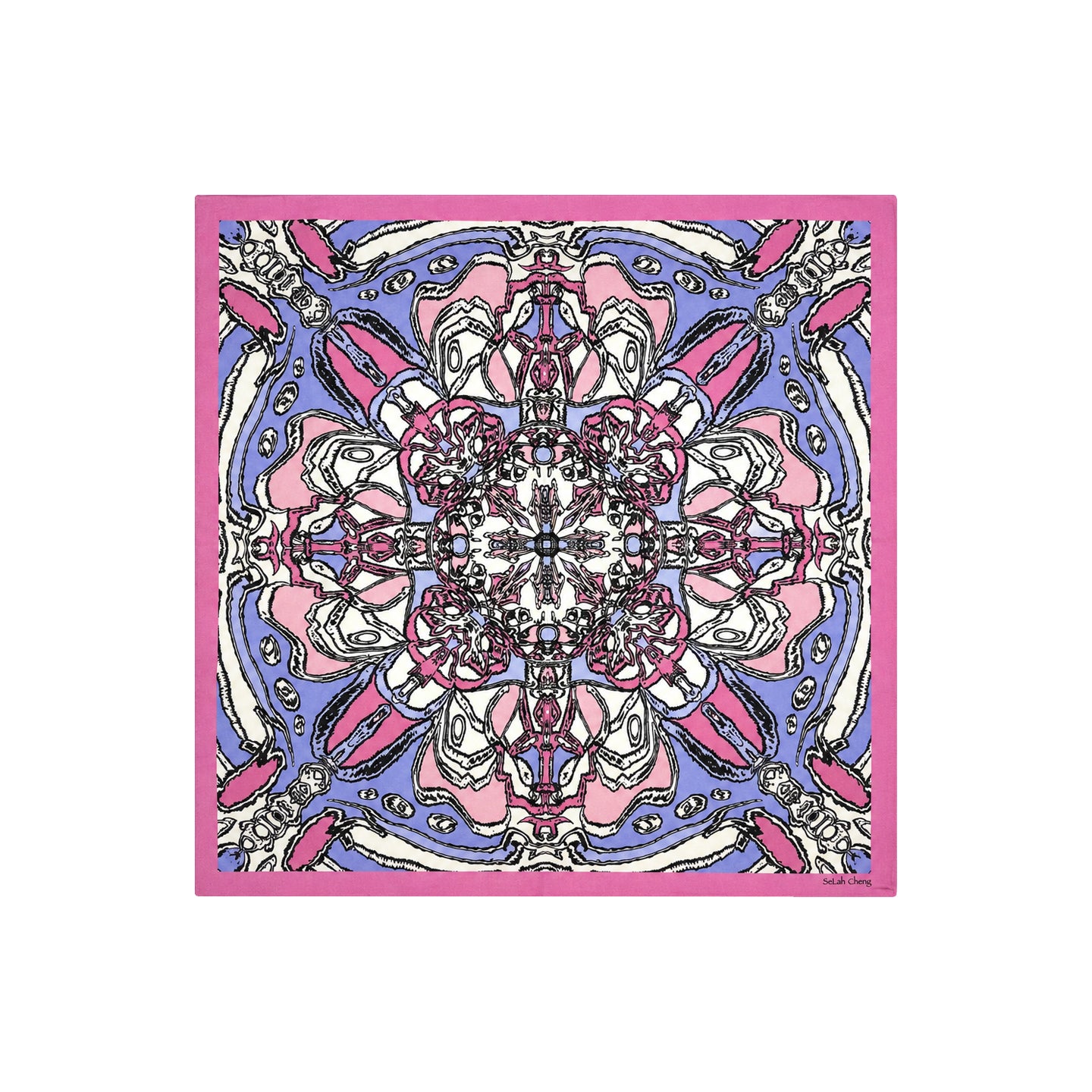 Mirrored Reverie Silk Scarf