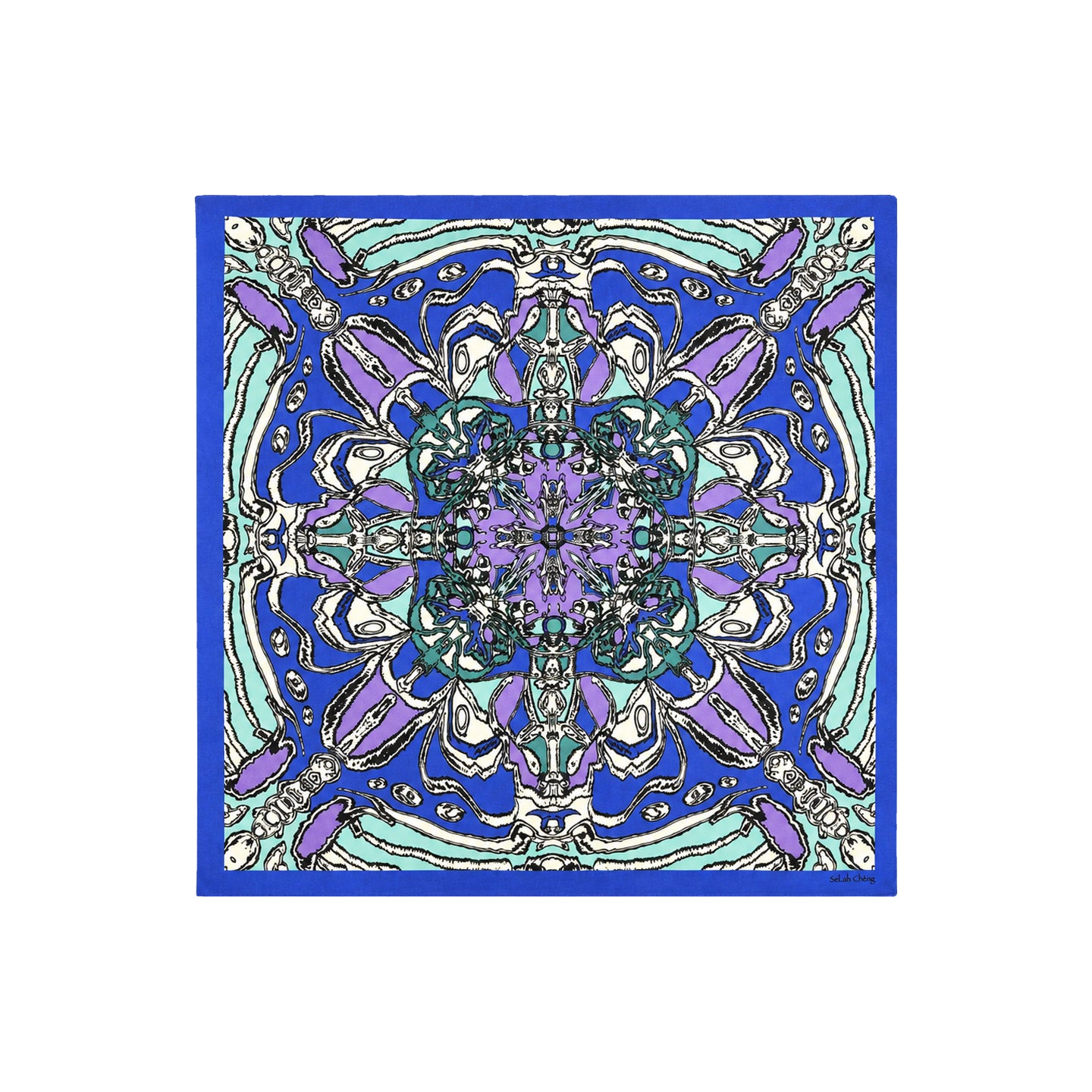 Mirrored Reverie Silk Scarf