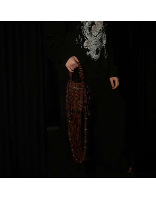 Fringe Beaded Handbag