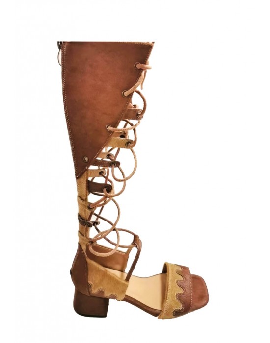 Desert Mirage Lace-Up Sandals